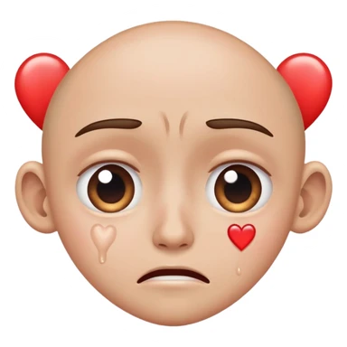 Olhos de coração a chorar  sticker