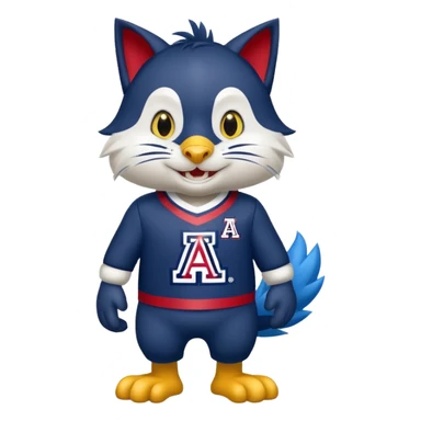 Arizona Wildcats mascot Wilber sticker