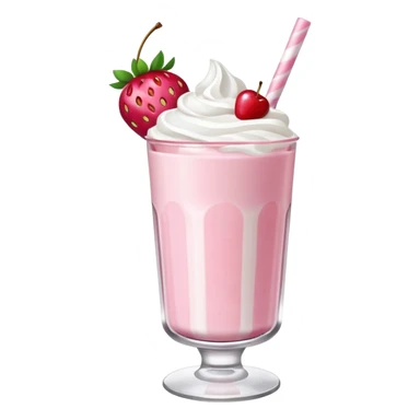 Strawberry milkshake sticker
