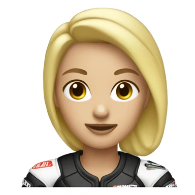 Blonde motocross women sticker