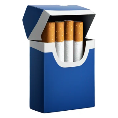 dark blue pack of cigarettes sticker