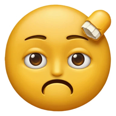Un emoji de una cara mordiéndose el dedo sticker