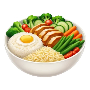 Chicken rice bowl sticker
