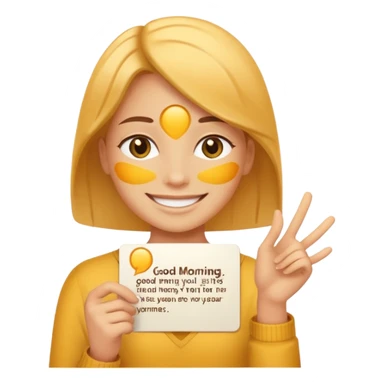 Good morning sun with my love text sticker