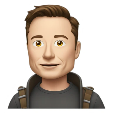 Elon Musk with Tusks sticker