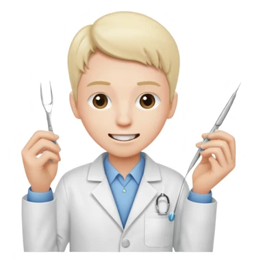 Tooth extracted holded by tweezer out of pocket  sticker