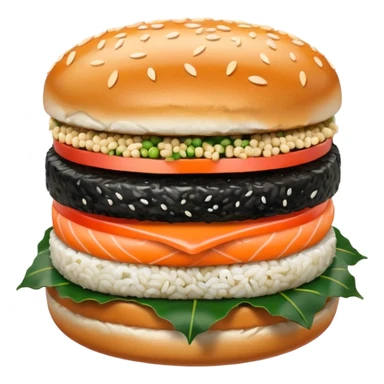 sushi burger sticker
