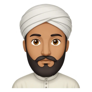 Muslim man with beard sticker