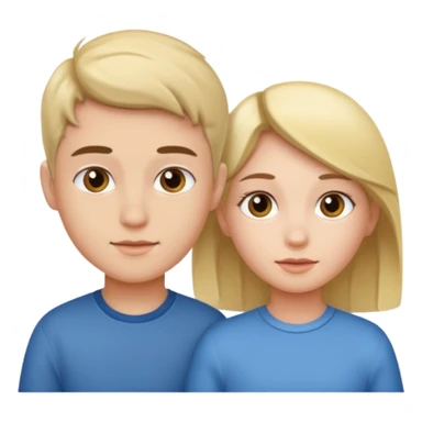 Elder sister and brother sticker