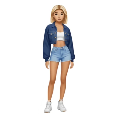 Hailey bieber en voyant tout le corps  sticker