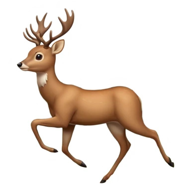 deer running sticker