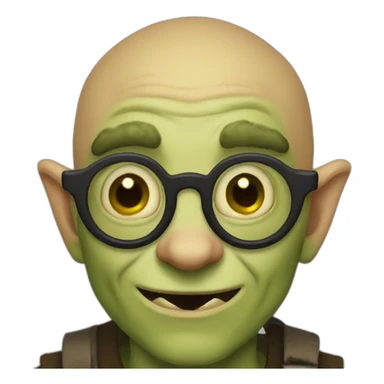 Goblin-glasses-gigachad sticker