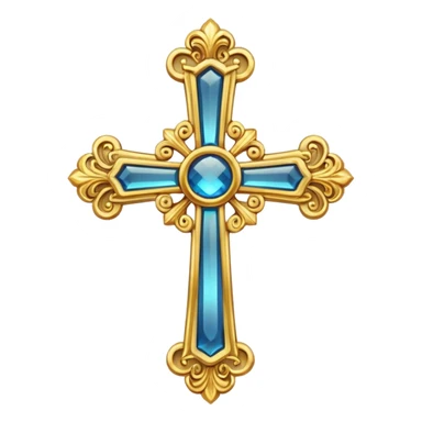 Orthodox cross. Transparent bakgrund. sticker