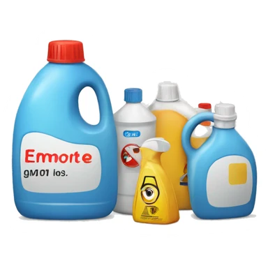 Household chemicals sticker