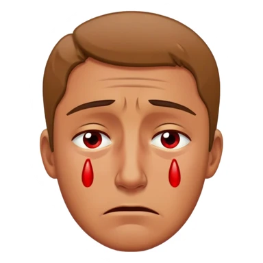 Man crying because his mom died and he is super sad sticker