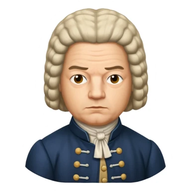 J S Bach more like a picture sticker