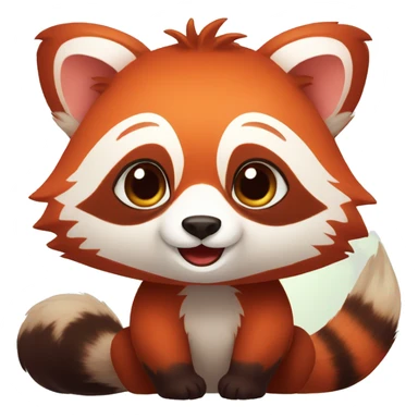 red panda fête sticker