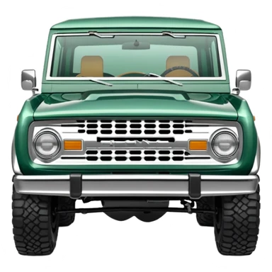 lunar green classic ford bronco sticker
