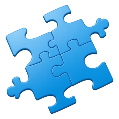 single jigsaw puzzle piece sticker