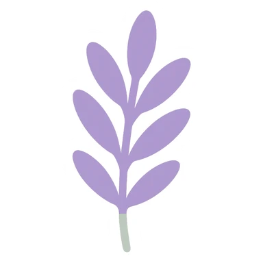 A dull purple Herb sticker