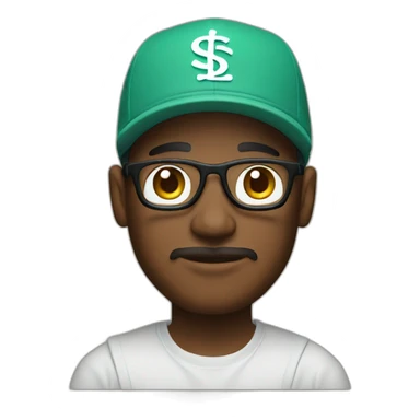 designer expert man with stussy cap sticker