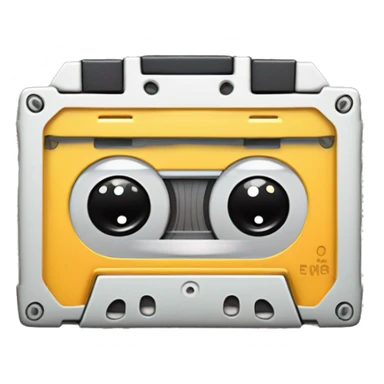 Anthropomorphized Cassette Tape:
A classic cassette tape with wide eyes and a playful grin, holding its spools like little fists. Tape unravels from one side like an arm waving, ready to throw it back to the old-school jams. sticker