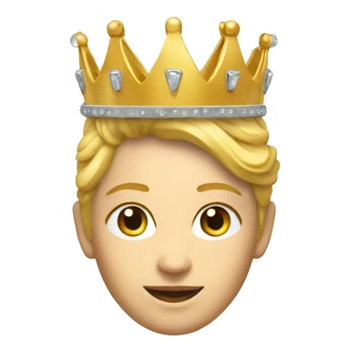 Couronne dans un thème futuriste sticker