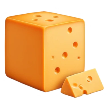 Block of cheddar cheese sticker