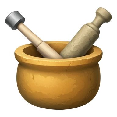 stone mortar and pestle sticker
