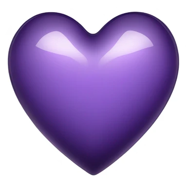 glass dark purple heart  sticker