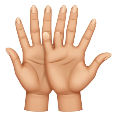 Dedos medio y anular cruzados sticker