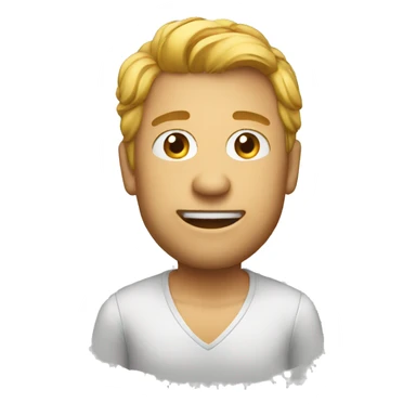 A shot with a joke sticker