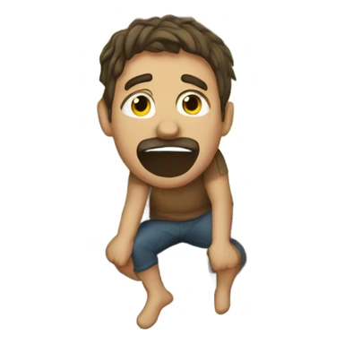 Man stuck in a tree sticker