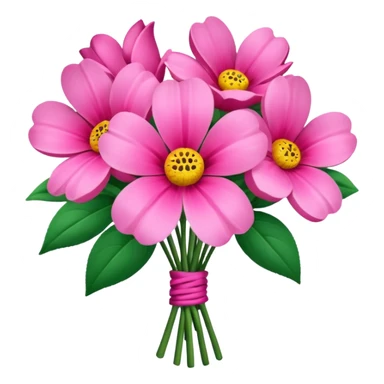 Valentines Day pink flowers sticker