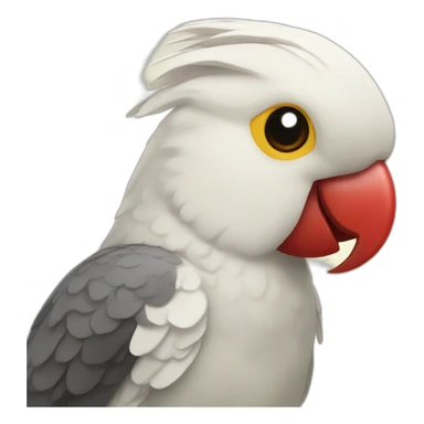 cockatiel with red cheeks sticker