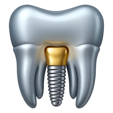 Dental implant , 100x100 px and weight not more than 128kb sticker