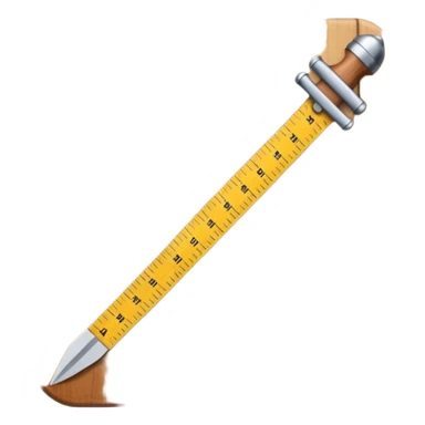 penis made out of a ruler sticker