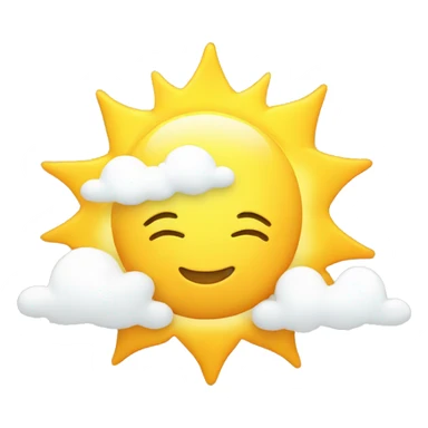 Un soleil qui dort sur un nuage  sticker