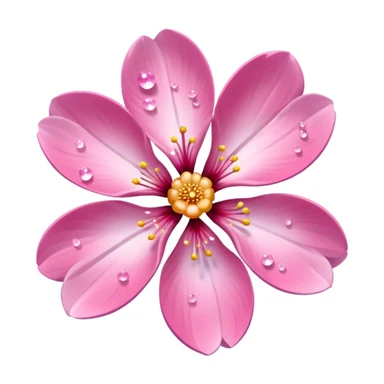 sakura flower with sparkles sticker