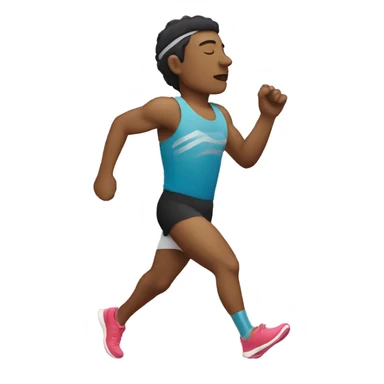 Runner with a sweatband on that is sleeping sticker