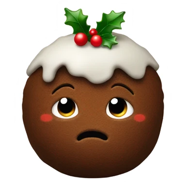 christmas pudding sticker