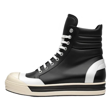 rick owens geobasket all white sticker