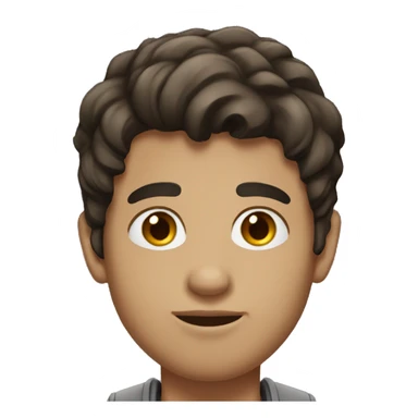 25 year old boy with dark hair and light -brown skin  sticker