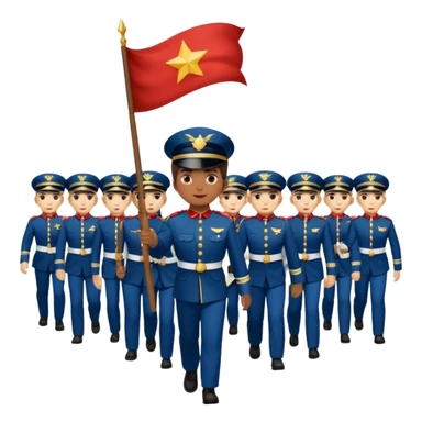 banner carrier Parade Marchers sticker