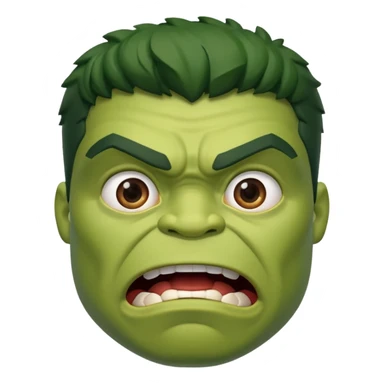 hulk cara surpresa sticker