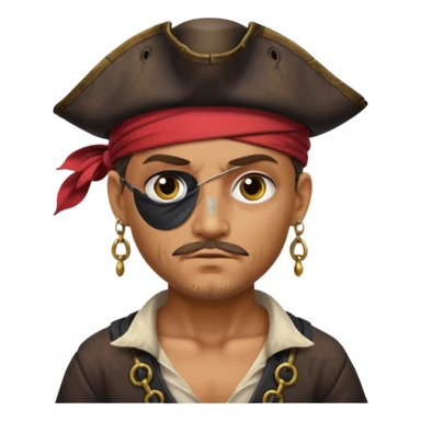 Caricatura un pirata sticker