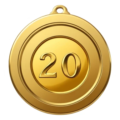 Create a medal which has an inscription "Brocation 2026" in the center of the medal sticker