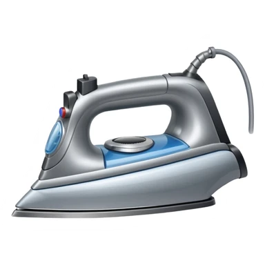 an iron for ironing clothes sticker