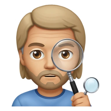 Sócrates mirando con una lupa  sticker