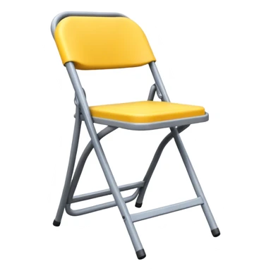 placing a folding chair, close up sticker